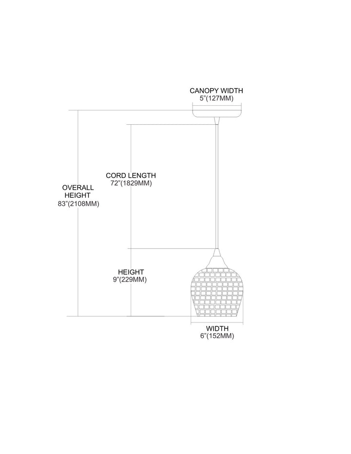 Elk Fusion 528-1GLD-LA Pendant Light - Satin Nickel