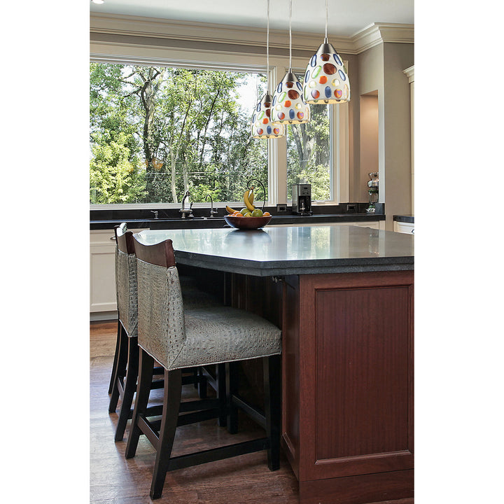 Elk Gemstone 542-1-LED Pendant Light - Satin Nickel