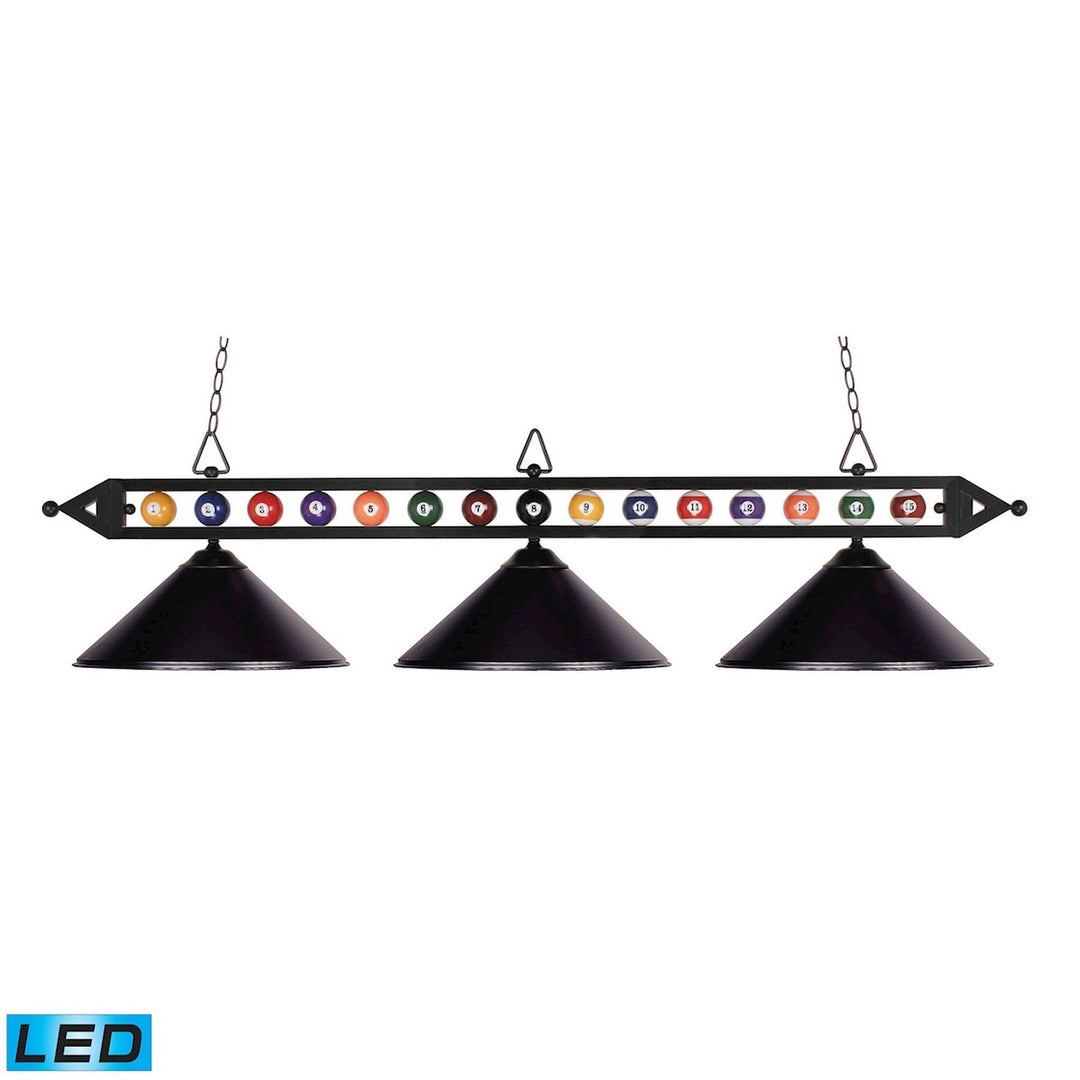 Elk Designer Classics 190-1-BK-M-LED Pendant Light - Matte Black