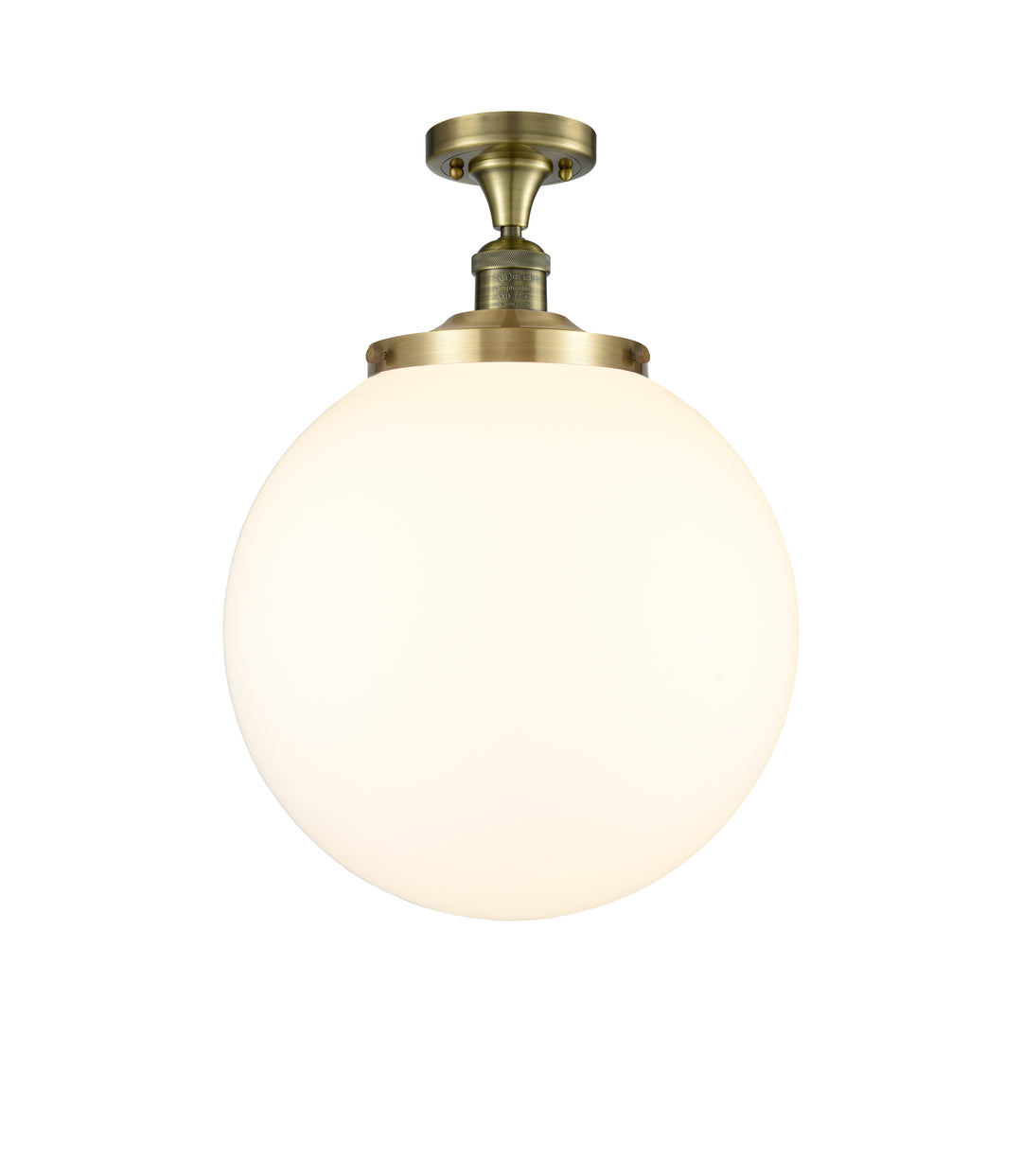 Innovations Franklin Restoration 517-1CH-AB-G201-14 Ceiling Light - Antique Brass