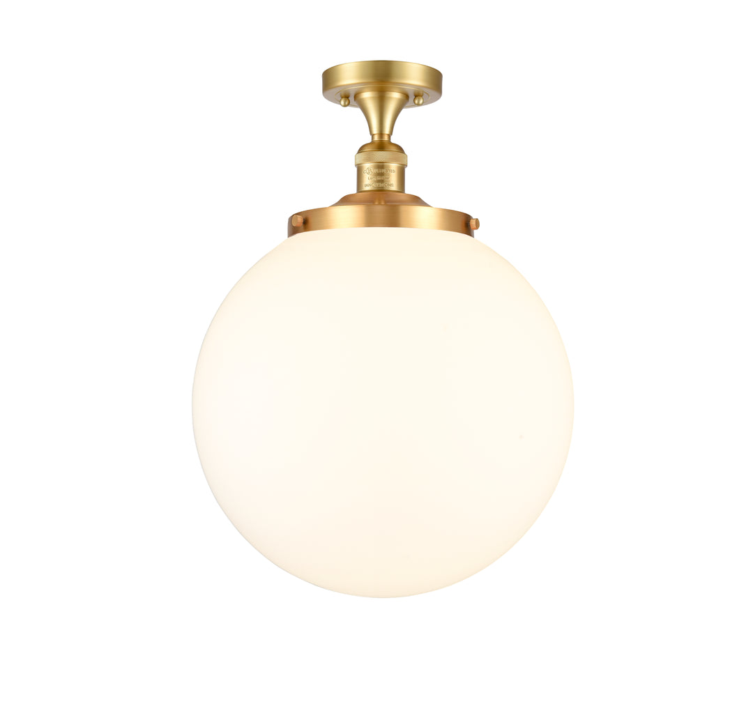 Innovations Franklin Restoration 517-1CH-SG-G201-14 Ceiling Light - Satin Gold