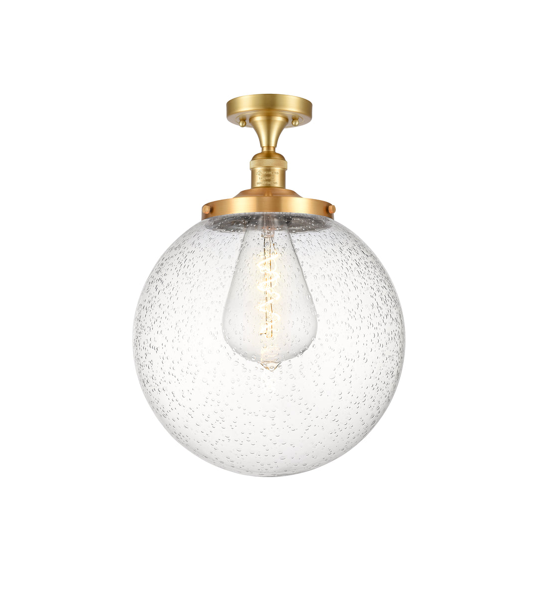 Innovations Franklin Restoration 517-1CH-SG-G204-14 Ceiling Light - Satin Gold