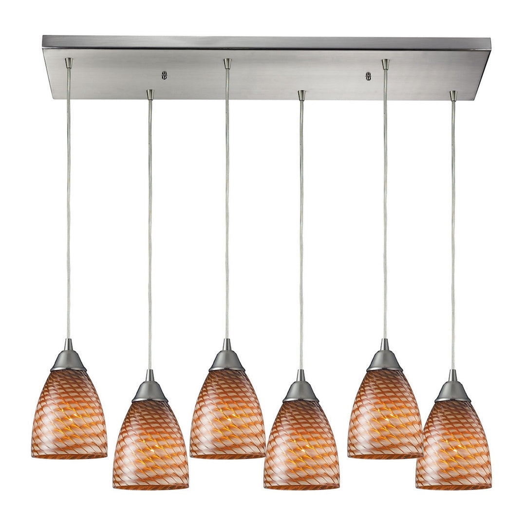 Elk Arco Baleno 416-6RC-C Pendant Light - Satin Nickel