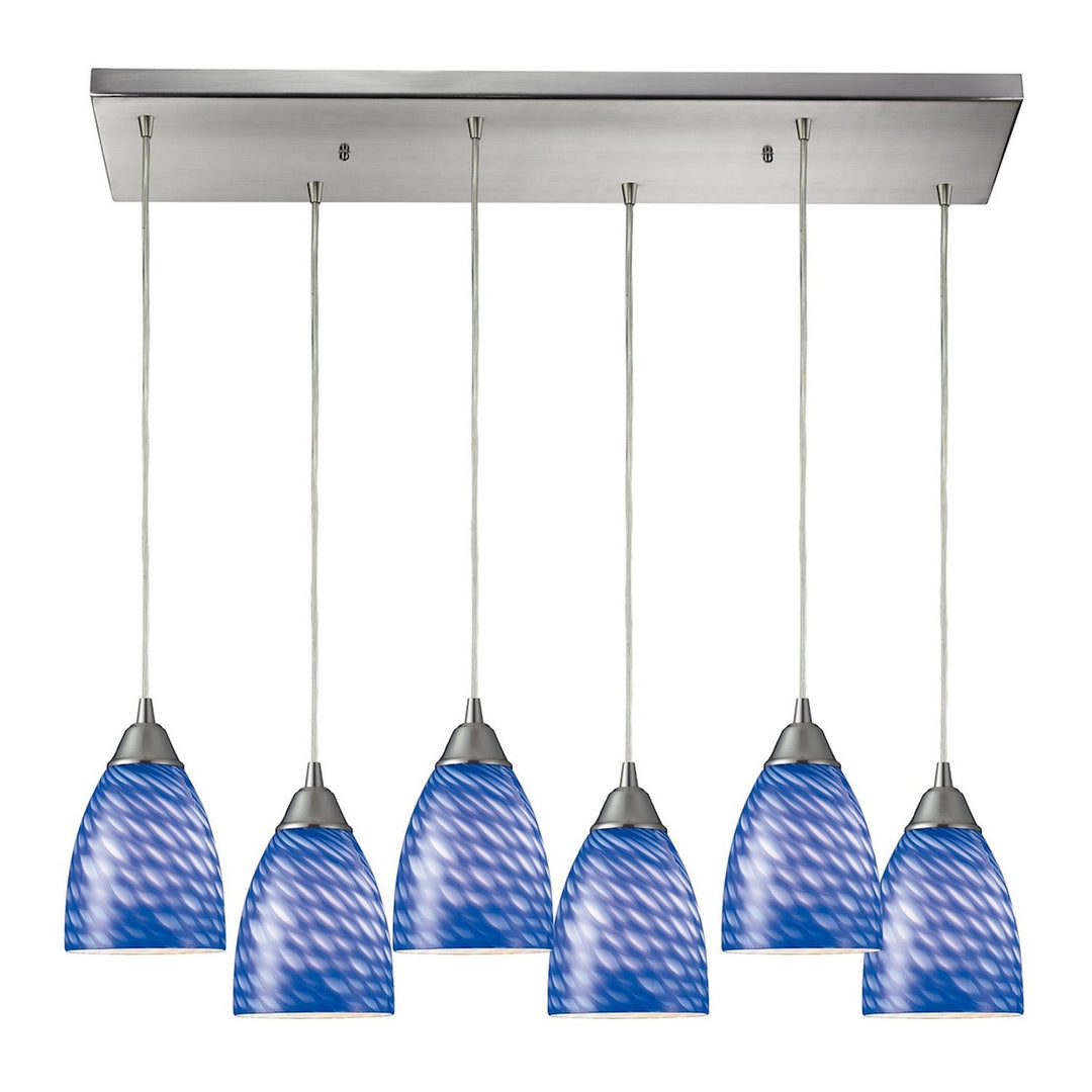 Elk Arco Baleno 416-6RC-S Pendant Light - Satin Nickel