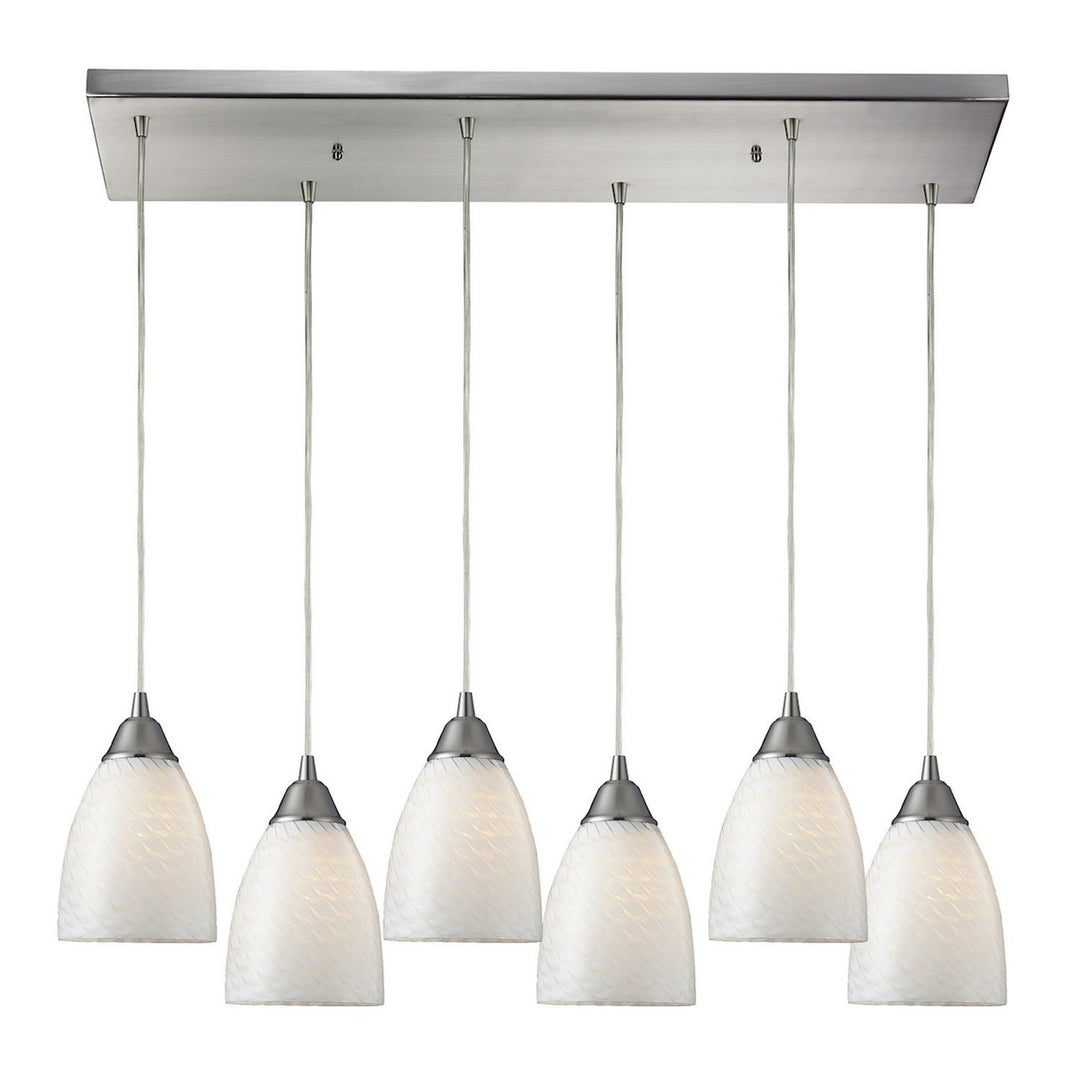 Elk Arco Baleno 416-6RC-WS Pendant Light - Satin Nickel