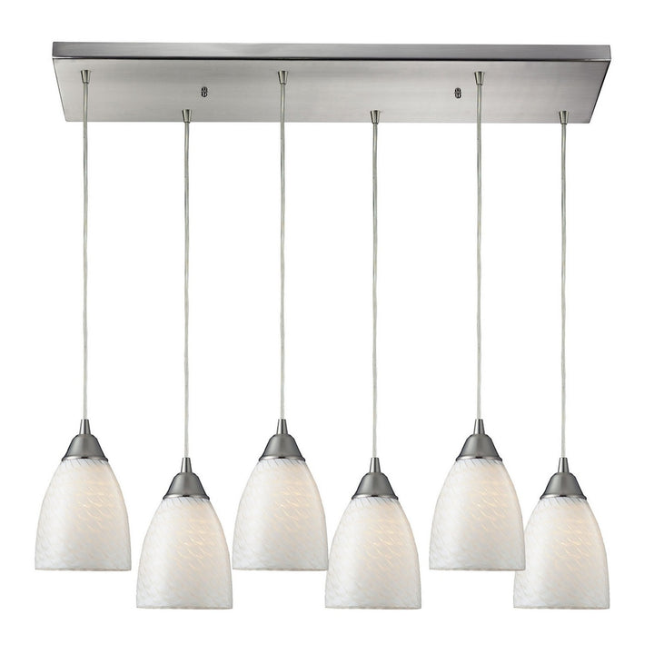 Elk Arco Baleno 416-6RC-WS Pendant Light - Satin Nickel