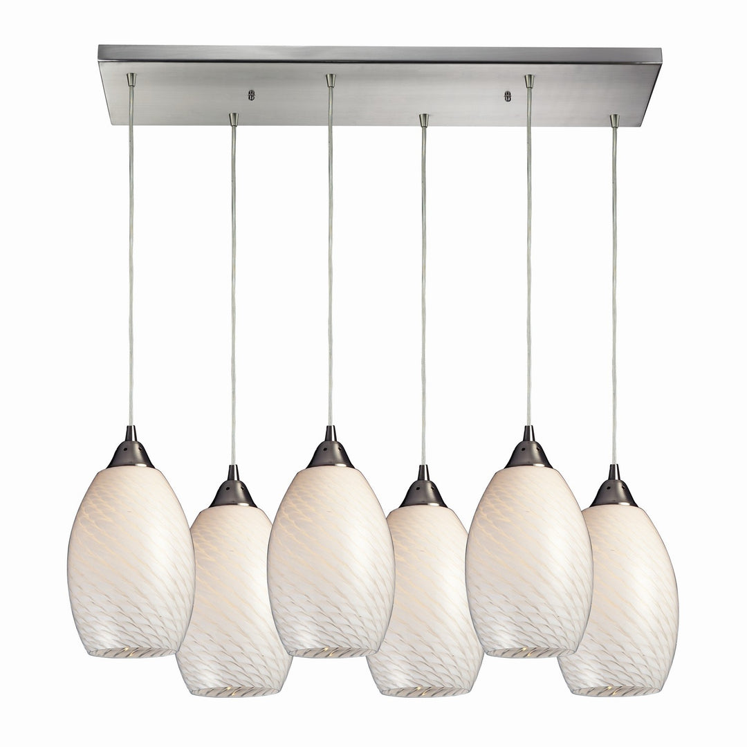 Elk Mulinello 517-6RC-WS Pendant Light - Satin Nickel