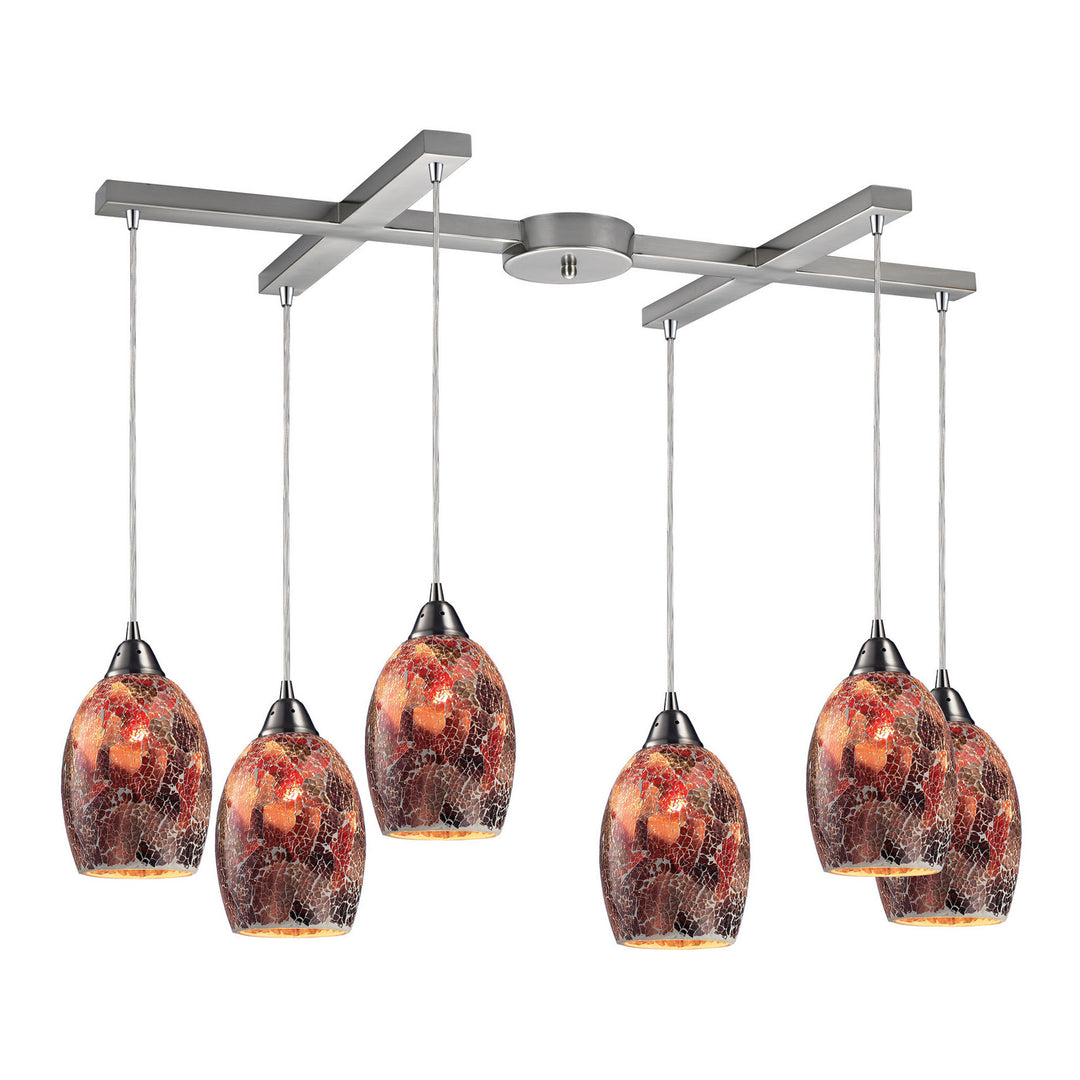 Elk Avalon 73031-6 Pendant Light - Satin Nickel