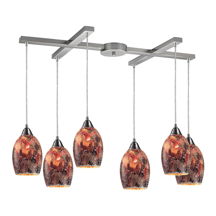 Elk Avalon 73031-6 Pendant Light - Satin Nickel