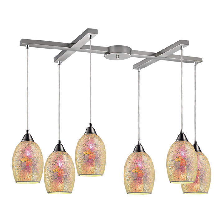 Elk Avalon 73041-6 Pendant Light - Satin Nickel