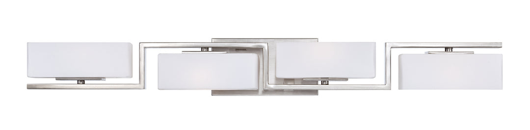 Designers Fountain Meridian 6714-SP Bath Vanity Light 34 in. wide - Satin Platinum