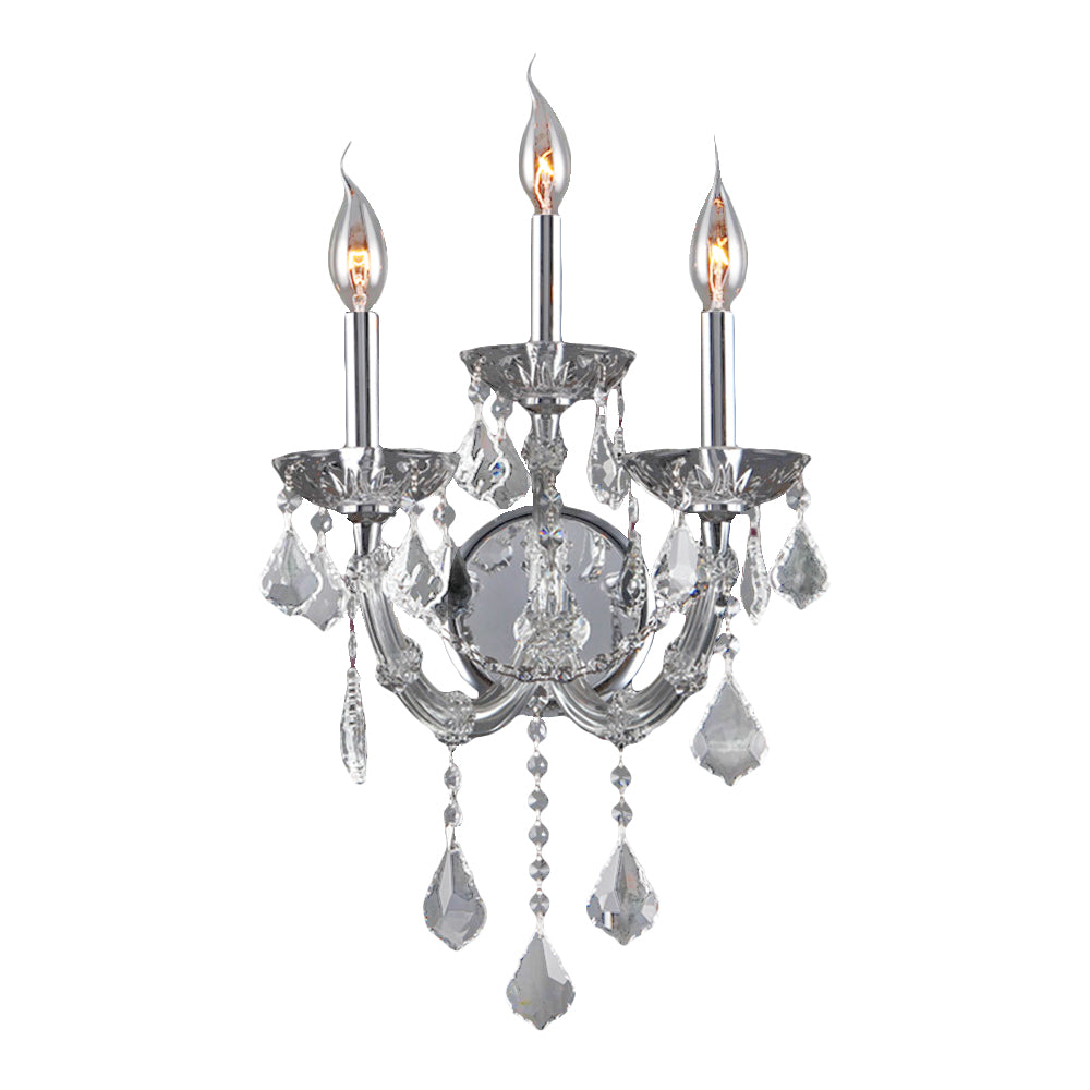 Worldwide Maria Theresa W23113C12-CL Wall Light - Polished Chrome