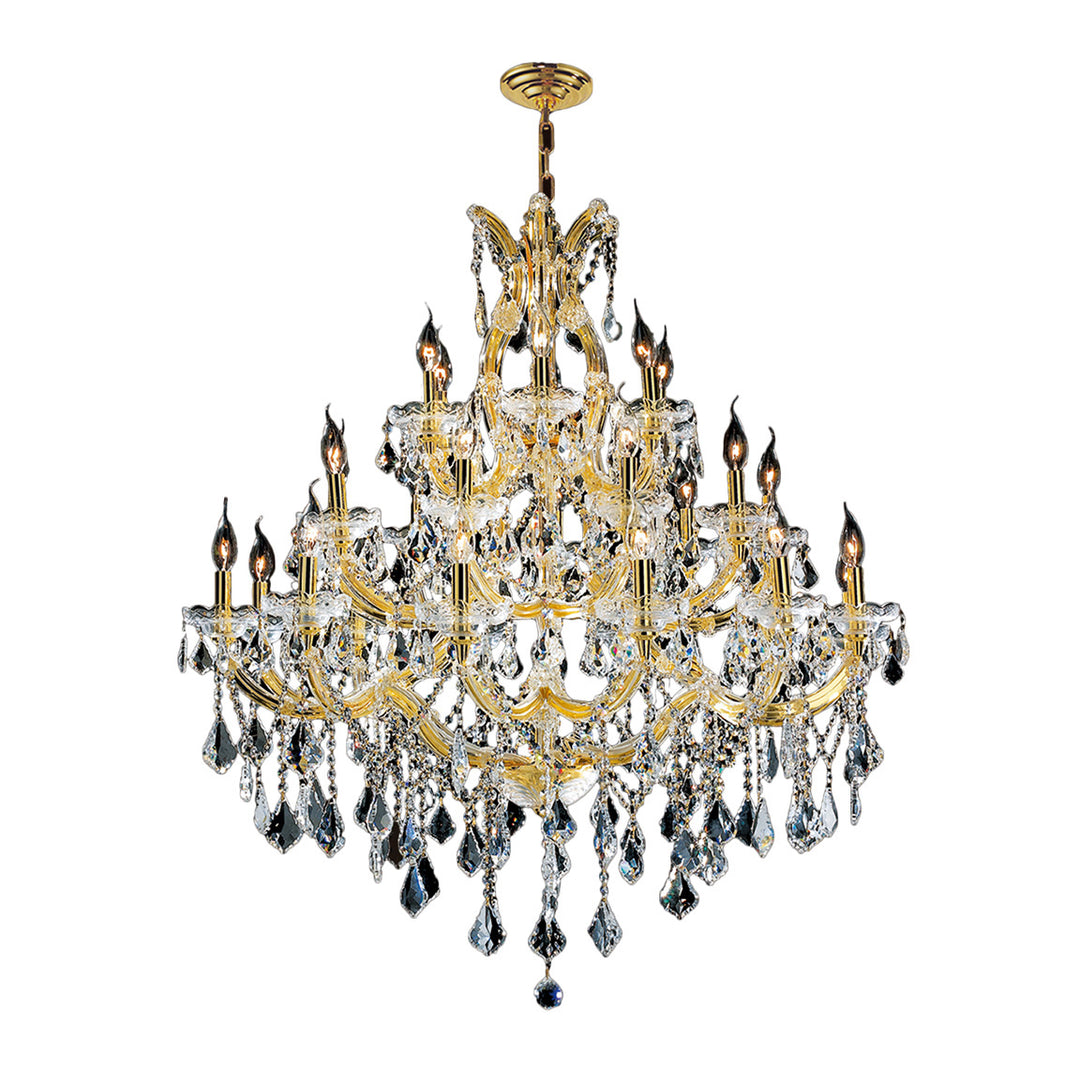 Worldwide Maria Theresa W83003G38 Chandelier Light - Polished Gold