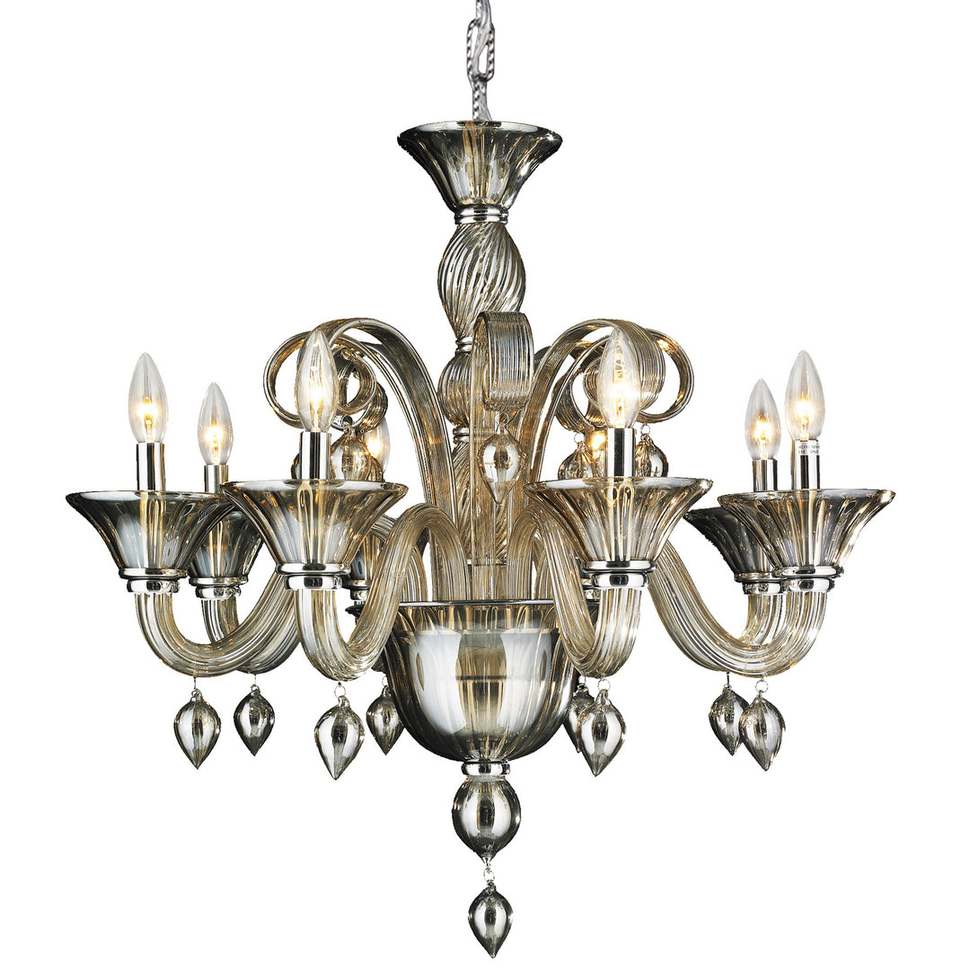 Worldwide Murano W83175C27-GT Chandelier Light - Polished Chrome