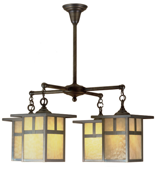 Meyda Tiffany Hyde Park 51763 Chandelier Light - Rust