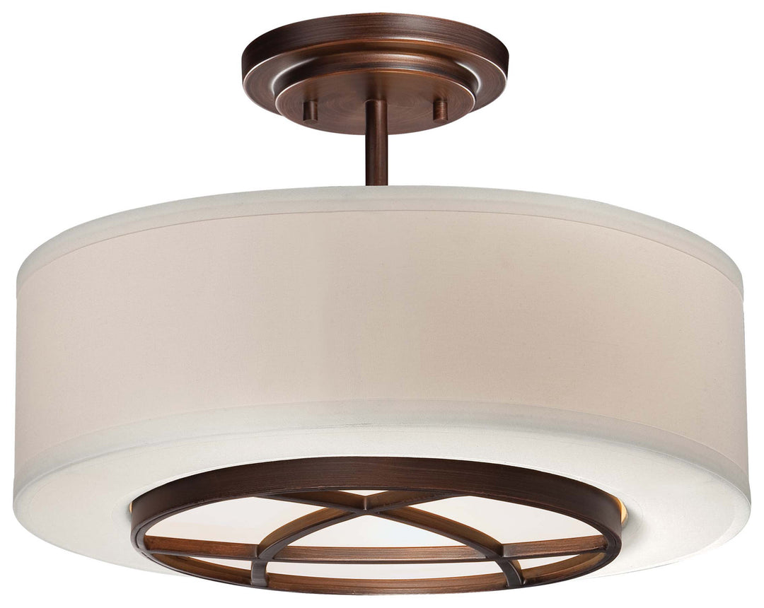 Minka-Lavery City Club 4951-267B Ceiling Light - Dark Brushed Bronze (Painted)