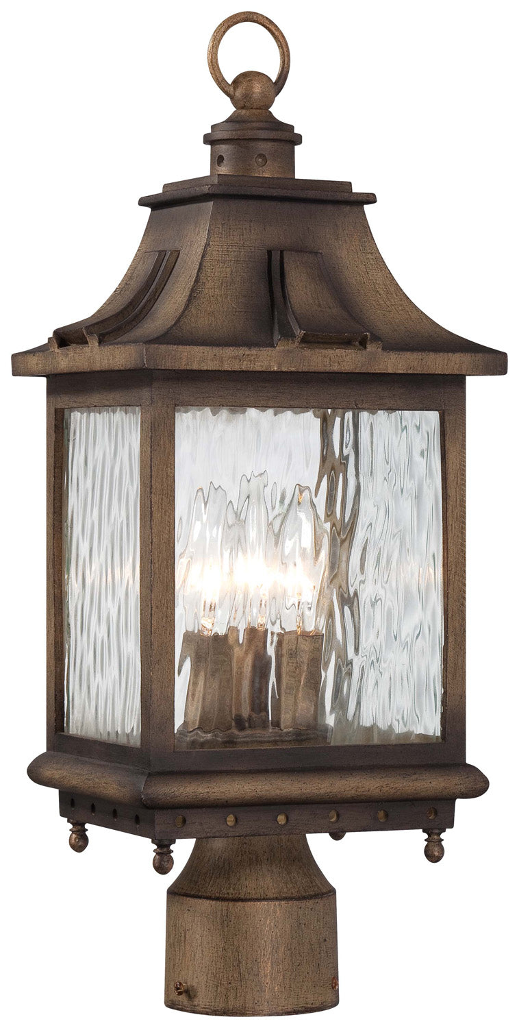 Minka-Lavery Lighting 72116-149 Wilshire Park Three Light Post Mount Outdoor Bronze / Dark