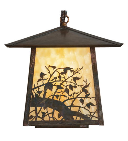 Meyda Tiffany Lighting 51772 Stillwater One Light Wall Sconce Outdoor Copper/Antique/Verde