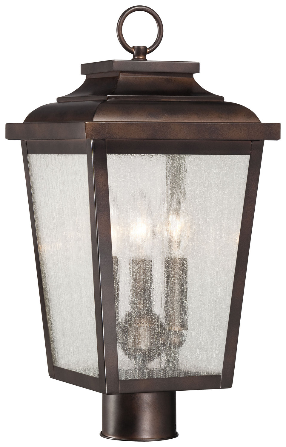 Minka-Lavery Lighting 72176-189 Irvington Manor Three Light Post Mount Outdoor Bronze / Dark