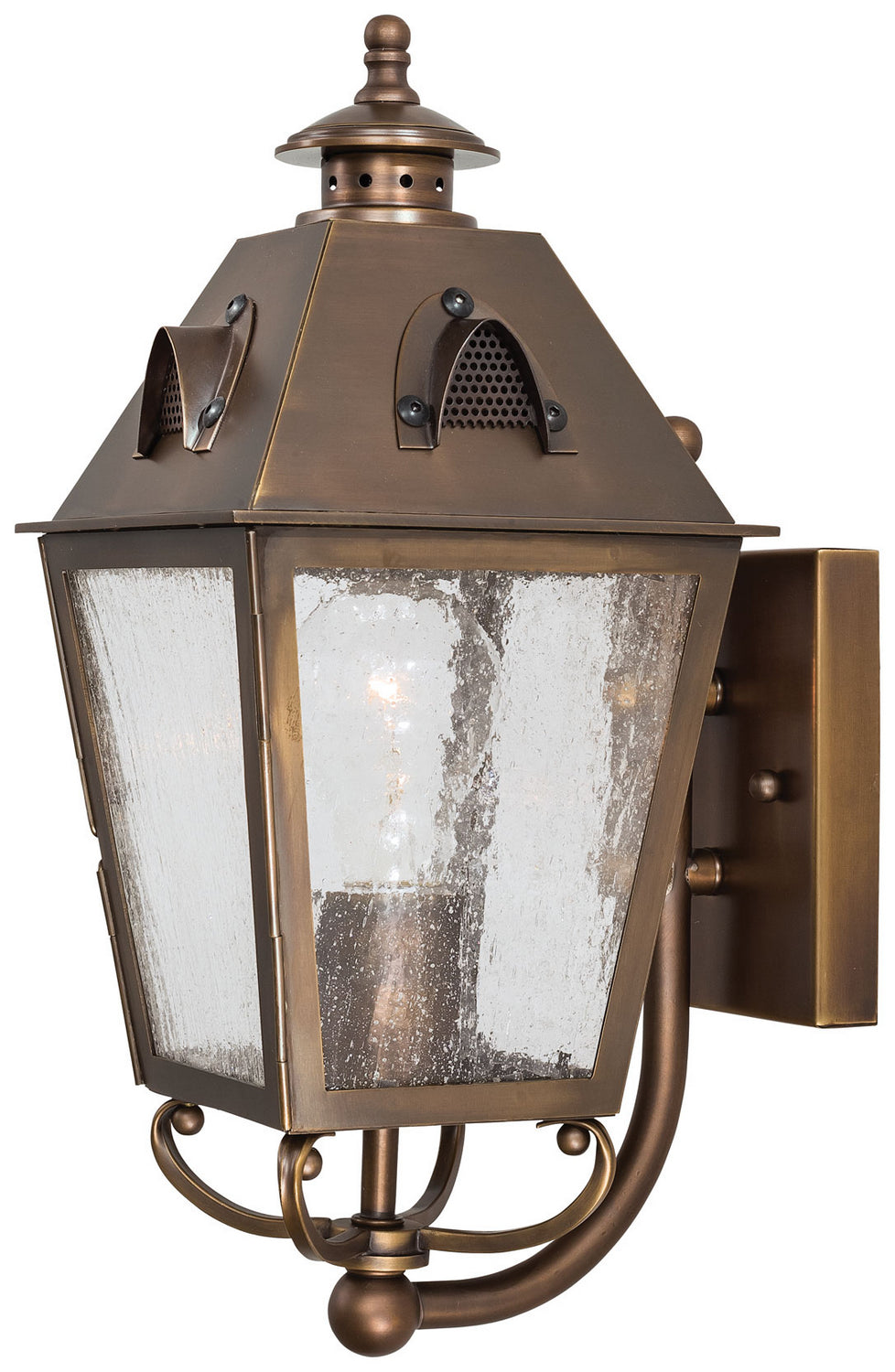 Minka-Lavery Lighting 72421-212 Erenshire One Light Wall Mount Outdoor Brass - Antique