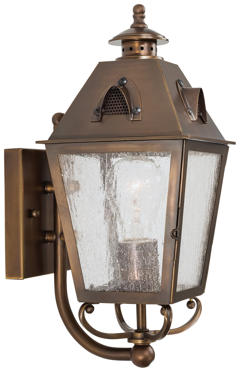 Minka-Lavery Lighting 72421-212 Erenshire One Light Wall Mount Outdoor Brass - Antique