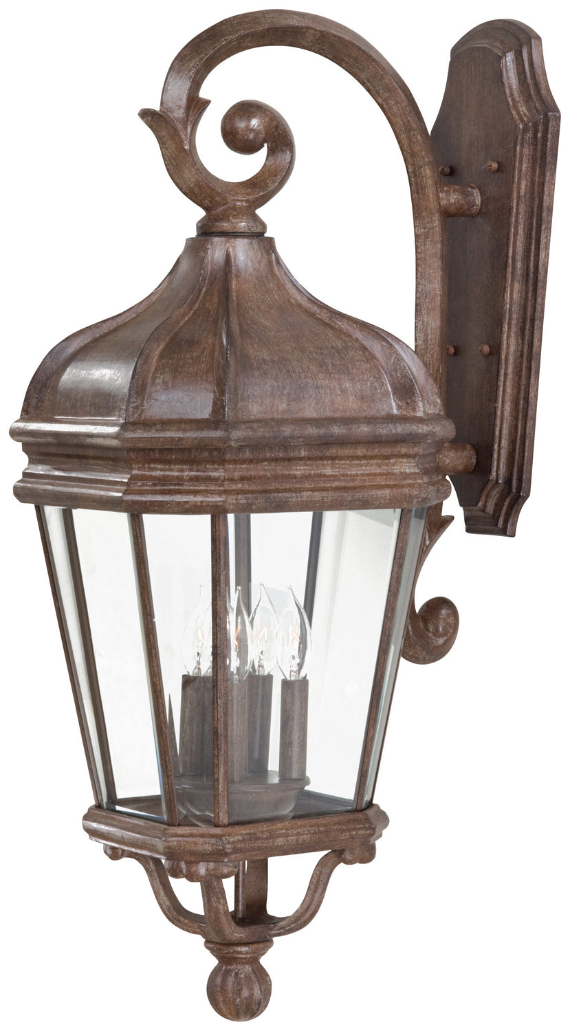 Minka-Lavery Lighting 8693-61 Harrison Four Light Wall Mount Outdoor Bronze / Dark