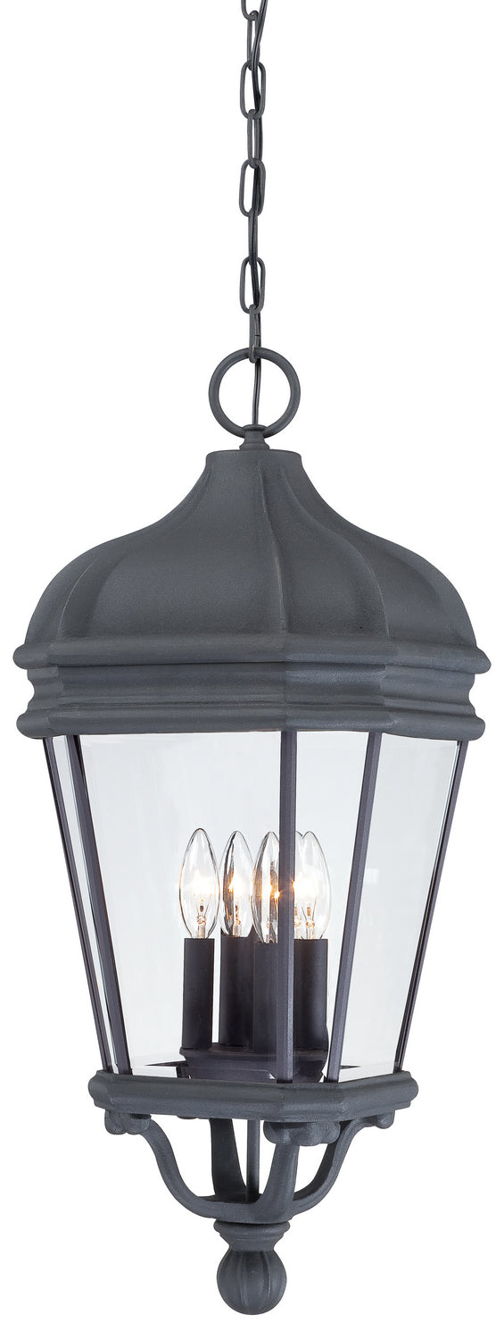 Minka-Lavery Lighting 8694-66 Harrison Four Light Chain Hung Outdoor Black