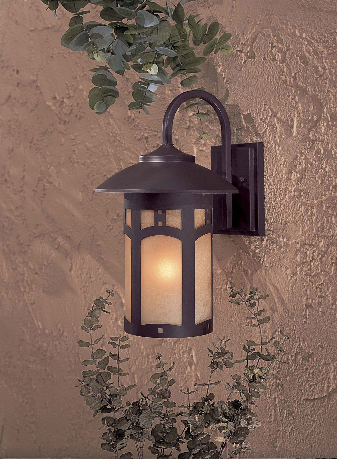 Minka-Lavery Lighting 8722-A615B Harveston Manor One Light Wall Mount Outdoor Bronze / Dark