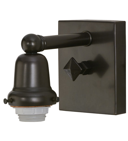 Meyda Tiffany Lighting 51793 Tiffany Waterbrooks One Light Wall Sconce Utility Light Bronze / Dark