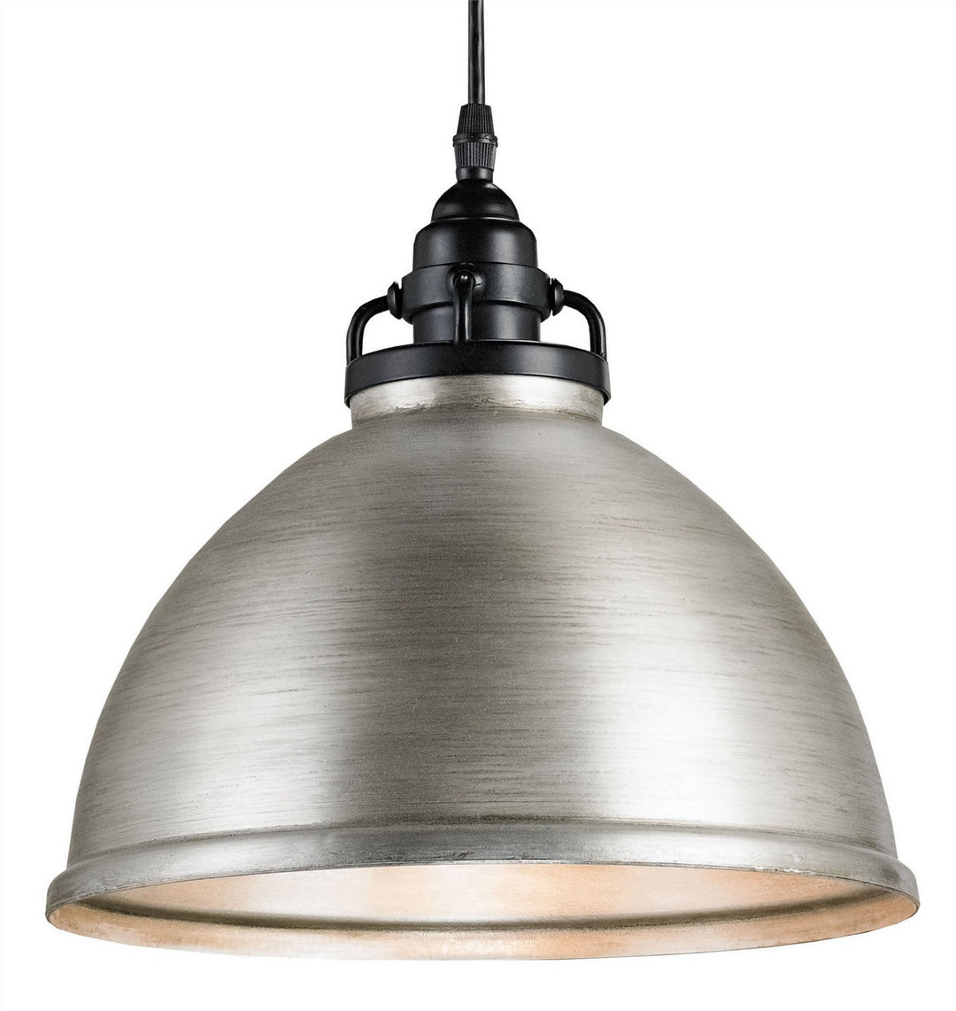 Melissa Ruhl 9207 Pendant Light - Satin Black/Antique Brushed Nickel