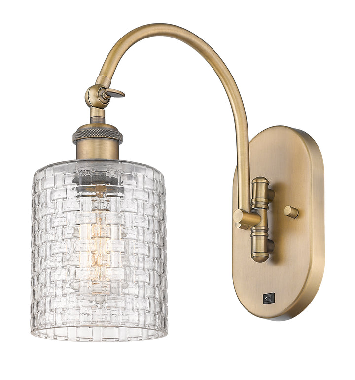 Innovations Ballston 518-1W-BB-G112C-5CL Wall Sconce Light - Brushed Brass