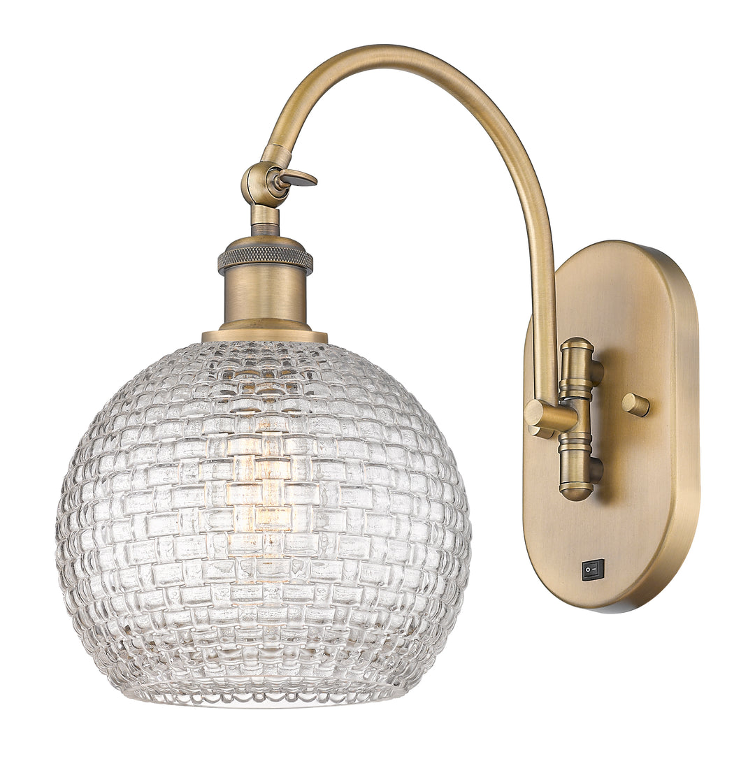 Innovations Ballston 518-1W-BB-G122C-8CL Wall Sconce Light - Brushed Brass