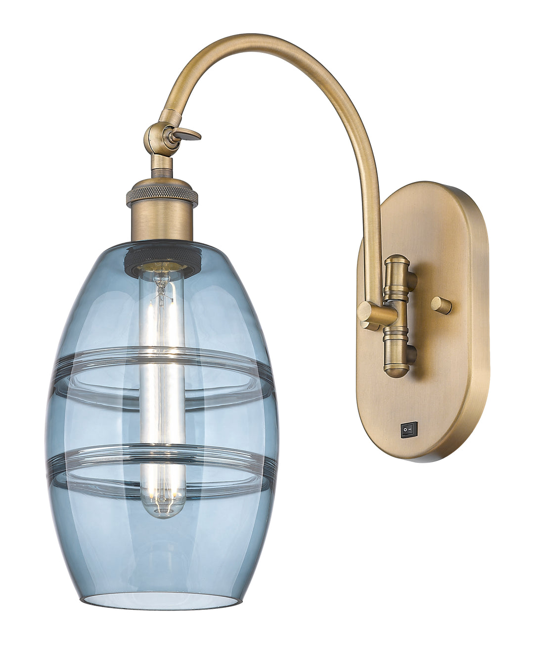 Innovations Ballston 518-1W-BB-G557-6BL Wall Sconce Light - Brushed Brass