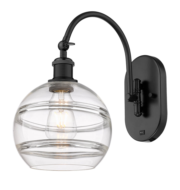 Innovations Ballston 518-1W-BK-G556-8CL Wall Sconce Light - Matte Black