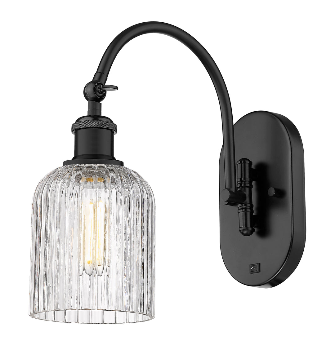 Innovations Ballston 518-1W-BK-G559-5CL Wall Sconce Light - Matte Black