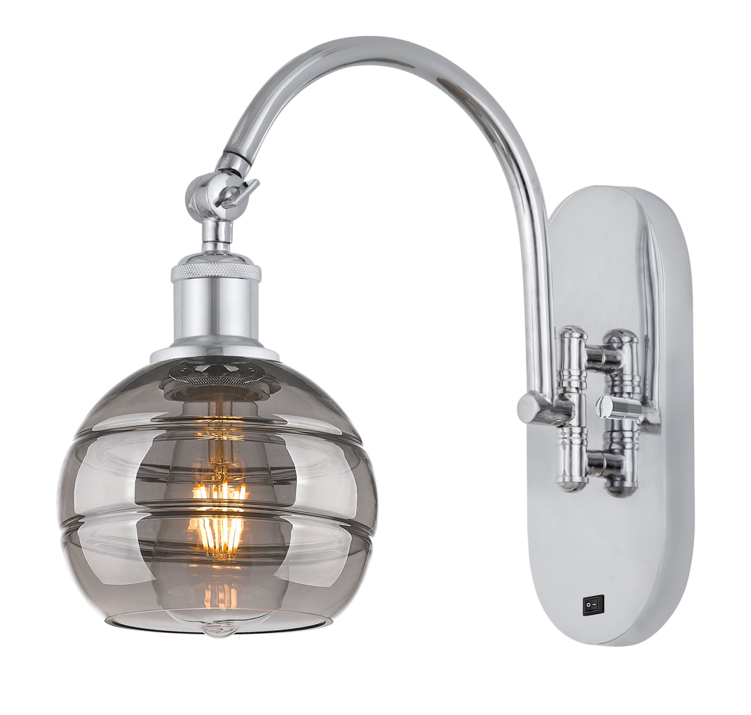 Innovations Ballston 518-1W-PC-G556-6SM Wall Sconce Light - Polished Chrome