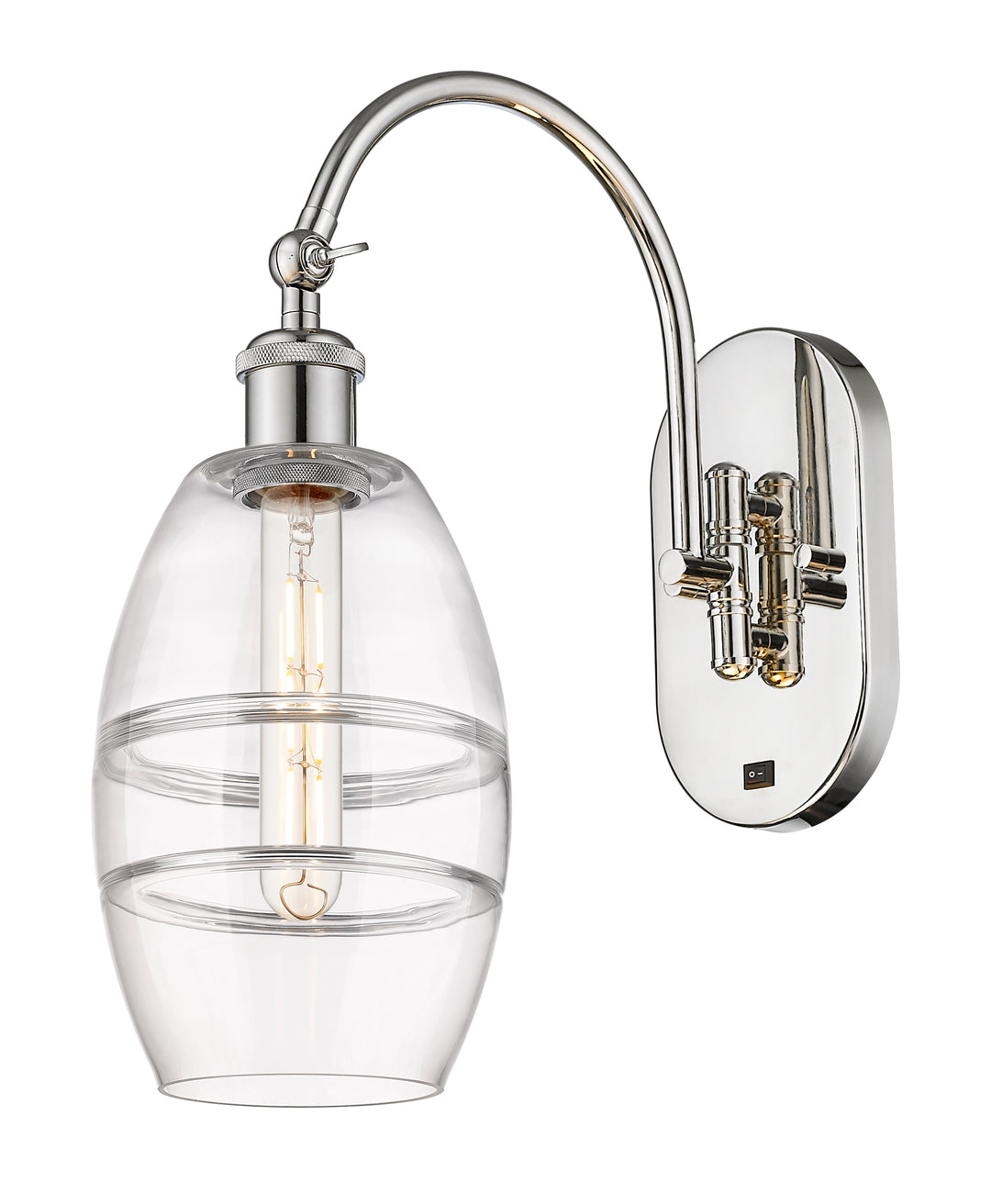 Innovations Ballston 518-1W-PN-G557-6CL Wall Sconce Light - Polished Nickel