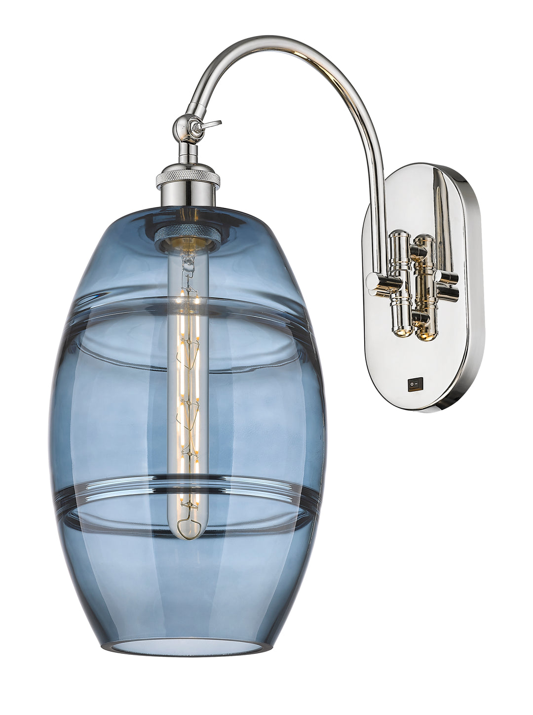 Innovations Ballston 518-1W-PN-G557-8BL Wall Sconce Light - Polished Nickel