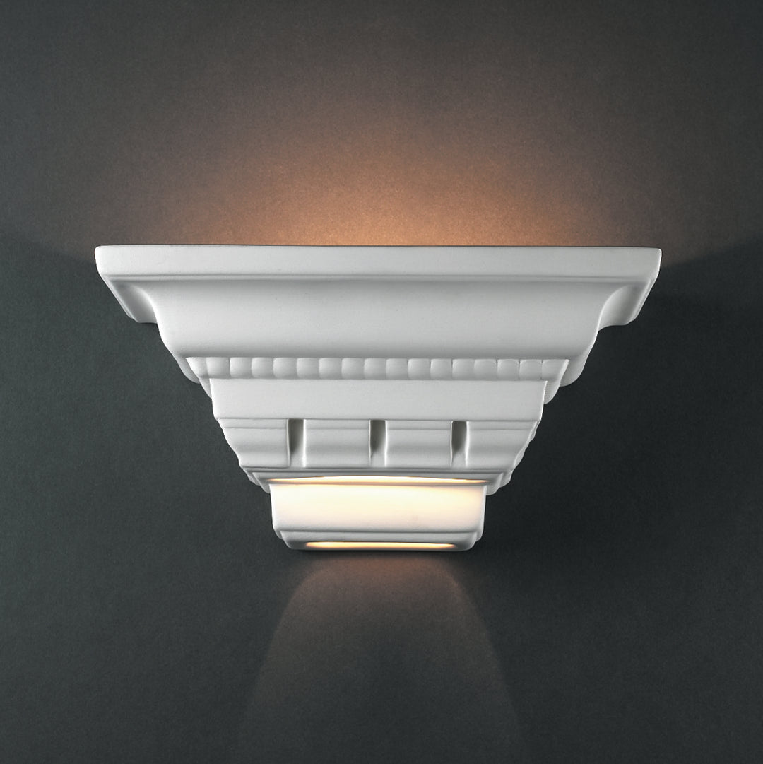 Justice Designs Ambiance CER-1440-BIS Wall Light - Bisque