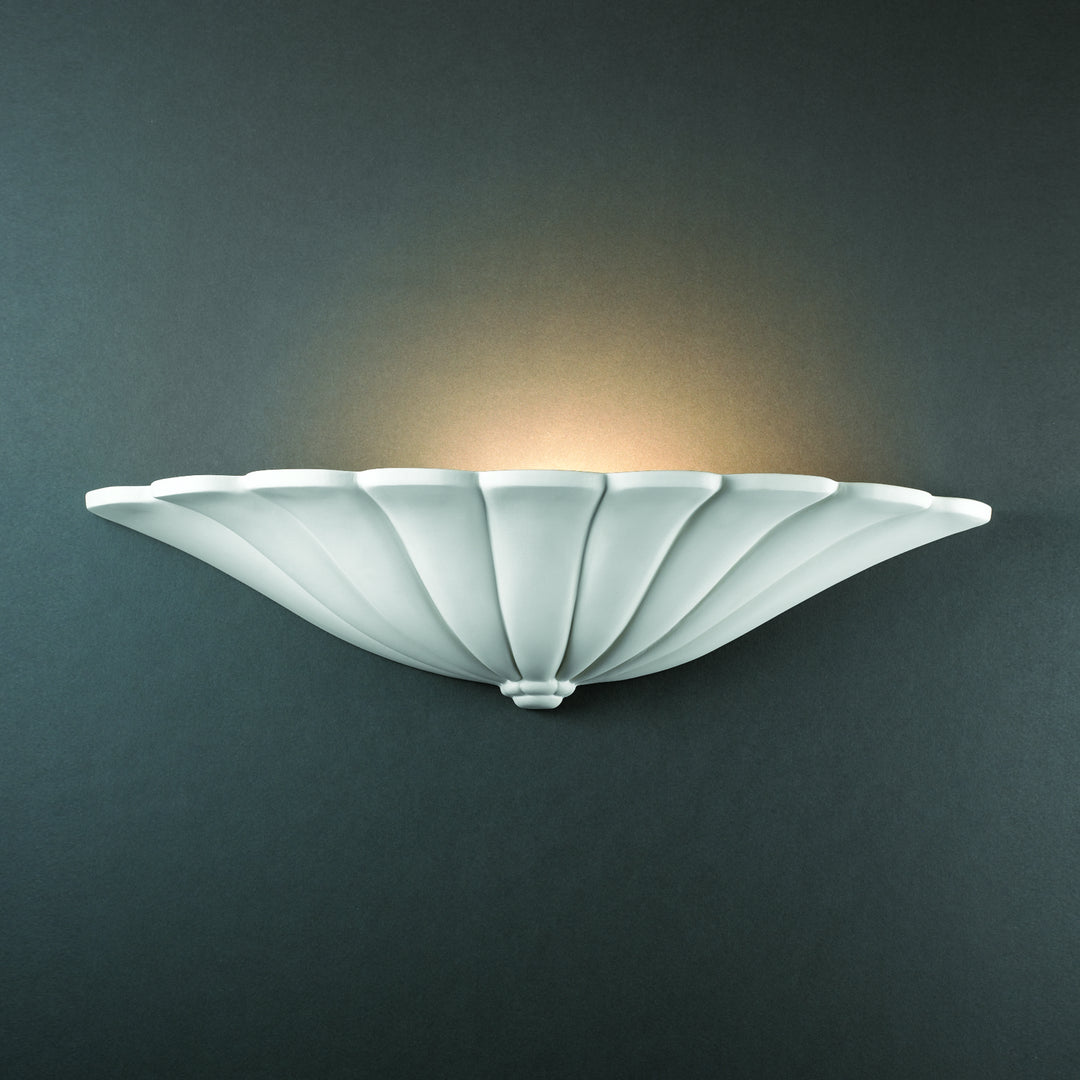 Justice Designs Ambiance CER-1495-BIS Wall Light - Bisque