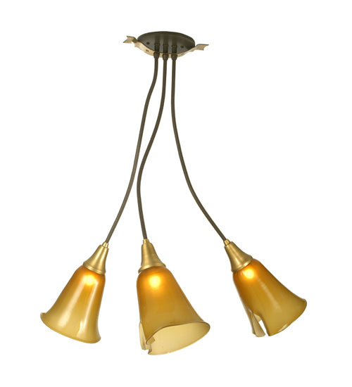 Meyda Tiffany Wilmington 51817 Ceiling Light - Timeless Bronze,Satin Brass