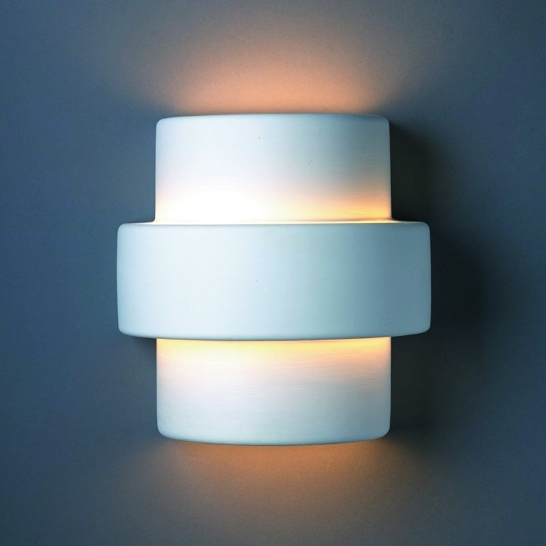 Justice Designs Ambiance CER-2215-BIS Wall Light - Bisque
