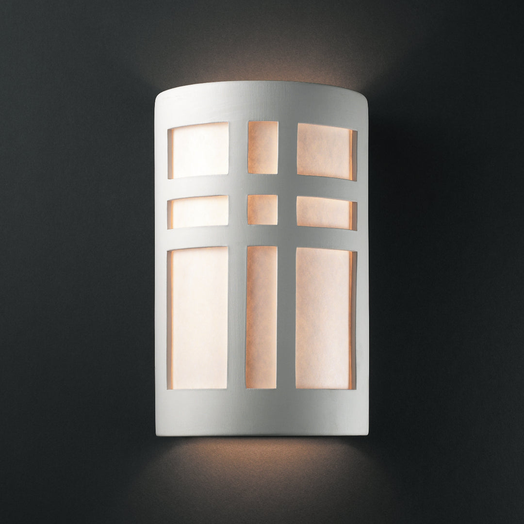 Justice Designs Ambiance CER-7295-BIS Wall Light - Bisque