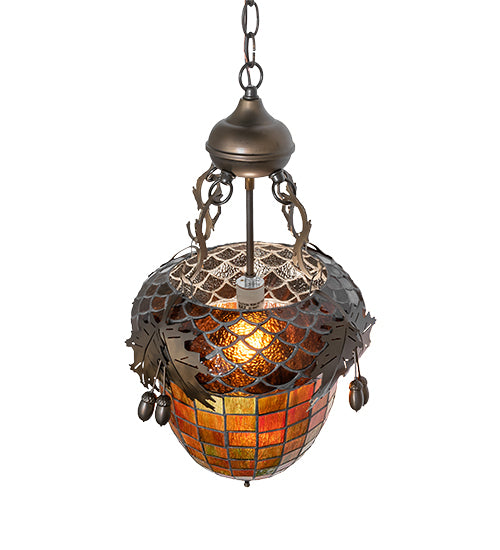 Meyda Tiffany Greenbriar Oak 51849 Pendant Light - Antique Copper