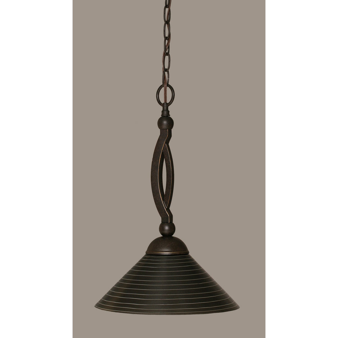 Toltec Bow 271-dg-442 Pendant Light - Dark Granite