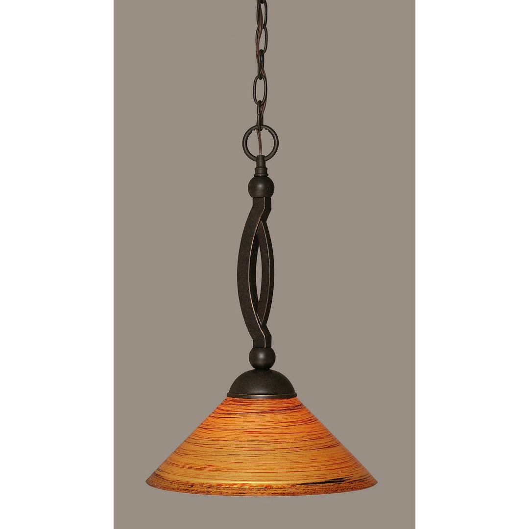 Toltec Bow 271-dg-444 Pendant Light - Dark Granite
