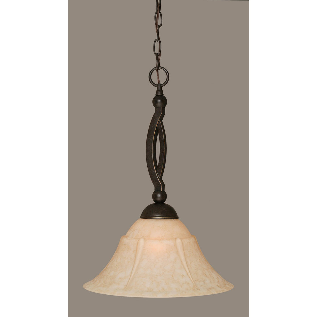 Toltec Bow 271-dg-53318 Pendant Light - Dark Granite