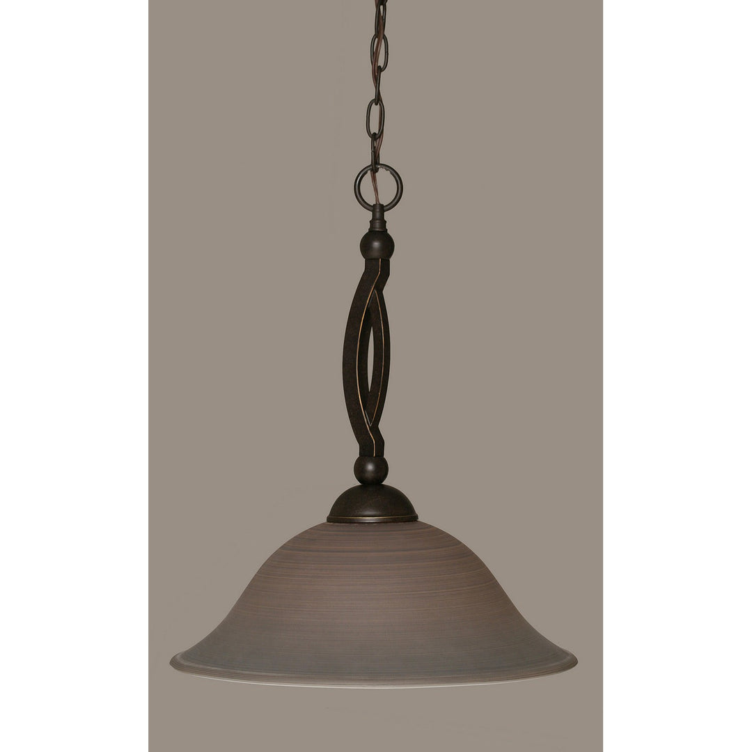 Toltec Bow 271-dg-602 Pendant Light - Dark Granite
