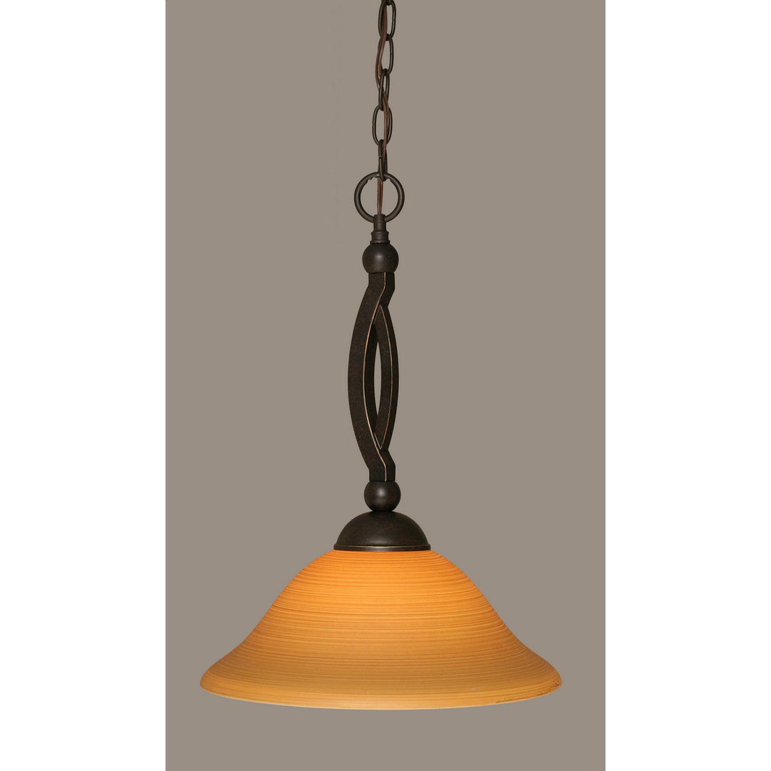 Toltec Bow 271-dg-622 Pendant Light - Dark Granite