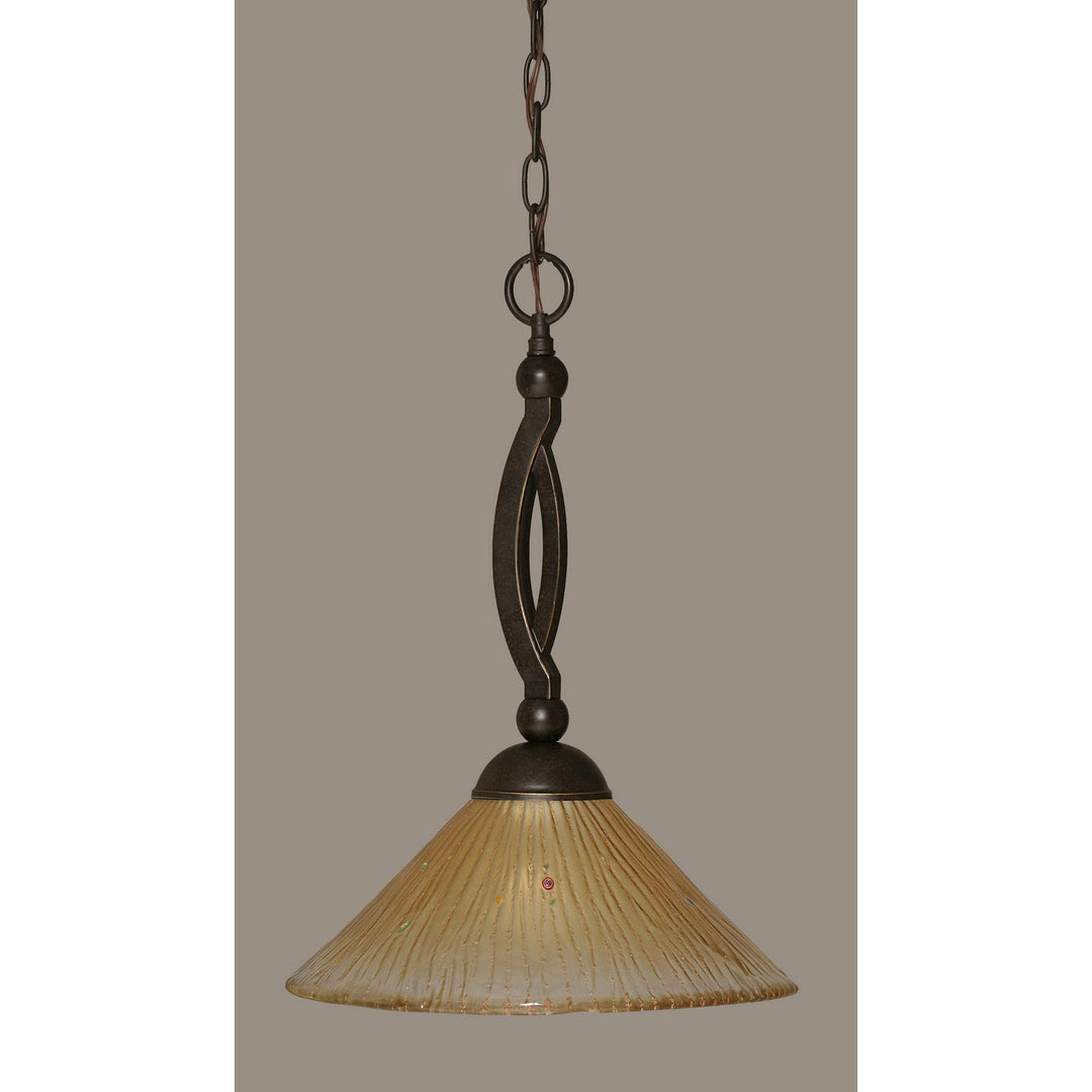 Toltec Bow 271-dg-700 Pendant Light - Dark Granite